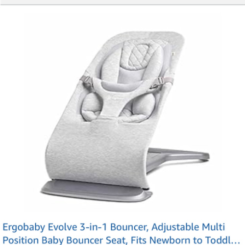 Ergobaby Evolve 3 in 1 Bouncer Light Grey