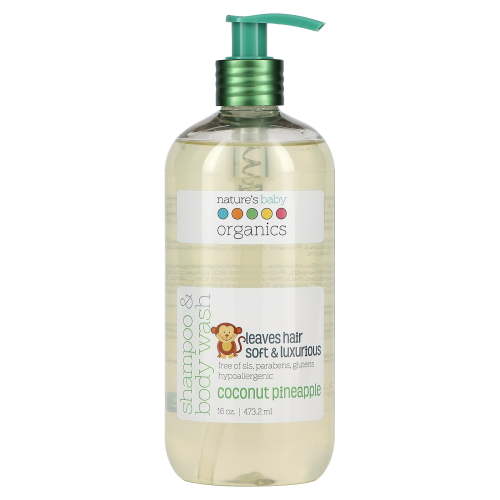 Nature's Baby Organics Shampoo and Body Wash, Coconut Pineapple