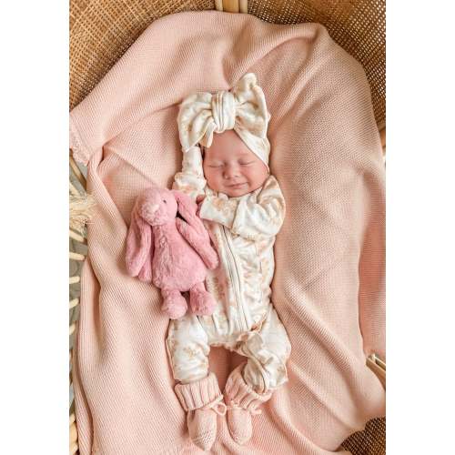 Frill Zip Romper | Bunnies