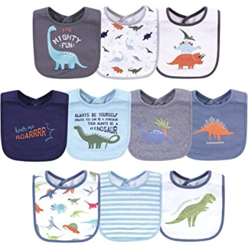 Hudson Baby Unisex BabyCotton Bibs
