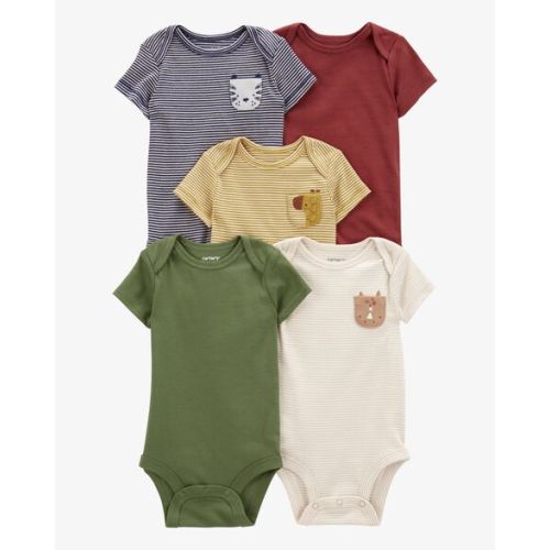 Baby 5-Pack Short-Sleeve Bodysuits - Carter's | Carter's
