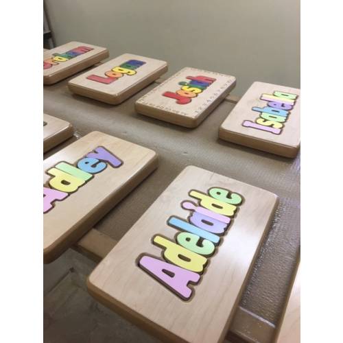 Name Puzzle Stool, puzzle stool, personalized puzzle stool, Name bench, Kids Stool, child's Stool, Name stool, Stool puzzle
