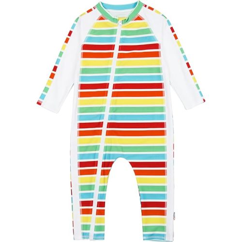 SwimZip Boys' Long-Sleeve UPF 50+ Swimsuit for Baby, Toddler, & Little Boys