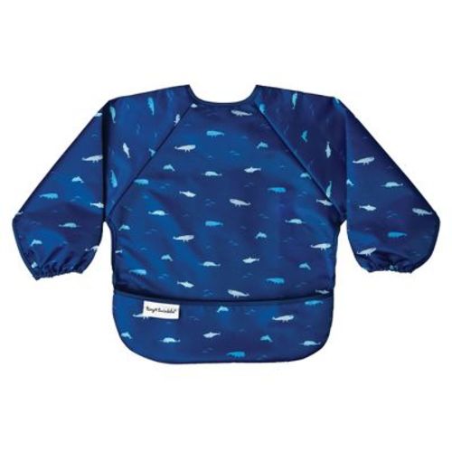 Tiny Twinkle Mess-Proof/Waterproof Long-Sleeve Baby Bib, Machine Washable Smock for Eating