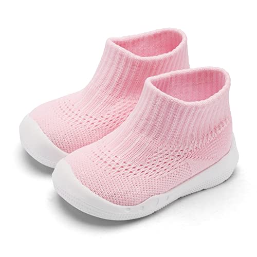 Engtoy Baby Shoes Baby Sock Shoes Baby Walking Shoes Infant Non-Slip Breathable Slippers with Soft Rubber Sole Baby Boys Girls Slip On Sneakers