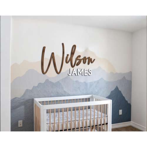 Custom Wood Nursery Name Sign, Custom Nursery Sign, Wooden Name Sign, Wood Sign, Wood Decor, Nursery Decor, Wooden Baby Names, Nursery Names