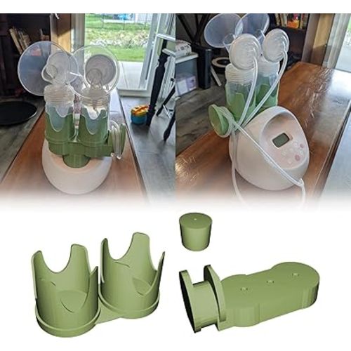 Detachable Dual Bottle and Hose Holder for Spectra Breast Pump | Easy Access for Breast Pump Bottles | Easy to Remove and Put in The Refrigerator