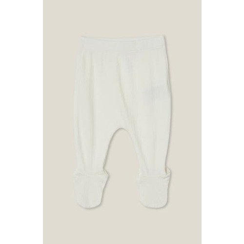 Organic Pointelle Footed Legging, 3-6M
