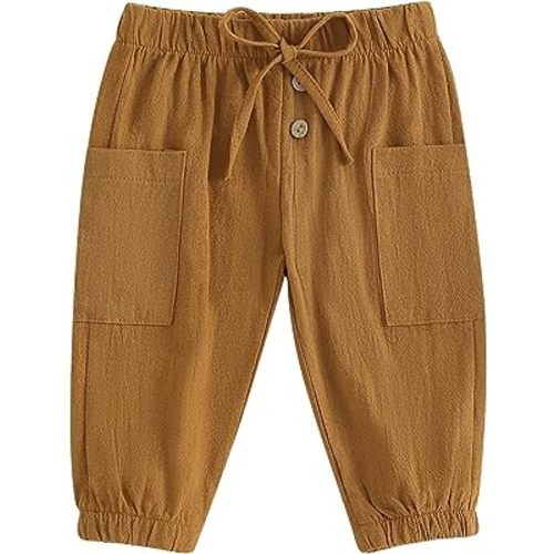 Toddler Baby Boy Girl Cotton Joggers Pants Hippie Harem Pants Cargo Infant Sweatpants Sweat Long Pants Fall Clothes