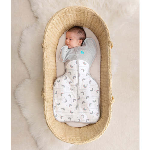 Swaddle Up™ 2.5 TOG Cotton White Rainbow