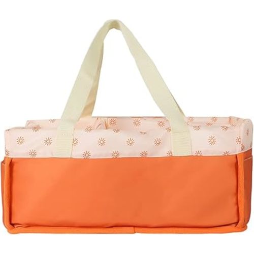 MOMIGO Baby Diaper Caddy Organizer - Portable Nursery Storage Basket for Diapers and Baby Wipes, Diaper Stacker Car Organizer, newborn nursery Gift Sun