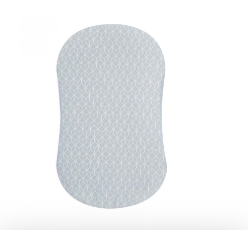 HALO - BassiNest Fitted Sheet 100% Cotton | Morning Mist - Gray