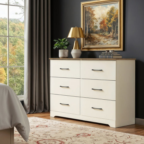 Wade Logan® Arkia 6 Drawer 47'' W Dresser & Reviews | Wayfair
