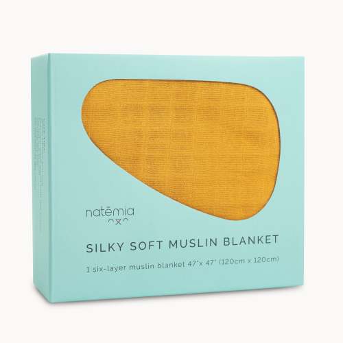 6 Layer Muslin Baby Blanket - Harvest Gold