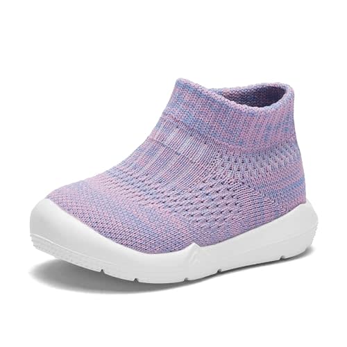 Engtoy Baby Shoes Baby Sock Shoes Baby Walking Shoes Infant Non-Slip Breathable Slippers with Soft Rubber Sole Baby Boys Girls Slip On Sneakers
