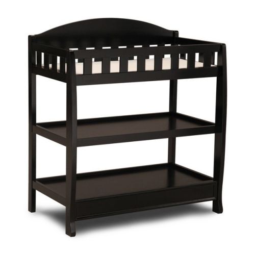 Delta Children Infant Changing Table with Pad - Espresso Cherry