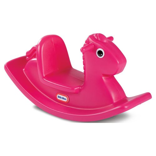 Little Tikes Small Rocker, Magenta Rocking Horse, Indoor Outdoor Ride Toy for Toddlers 12 Months to 3 Years