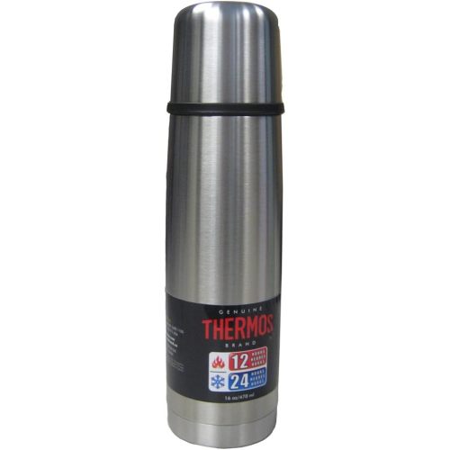 Thermos Vacuum Insulated 16 Ounce Compact Stainless Steel Beverage Bottle