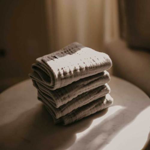 Muslin Cotton Burp Cloths Set, Gray (Pack Of 4) - Parker Baby Co. | Maisonette