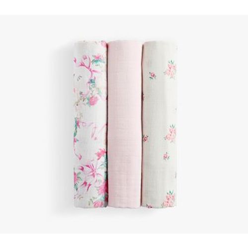 LoveShackFancy Muslin Swaddle Set of 3 , Pink