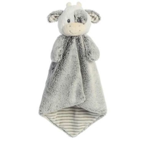 ebba Large Coby Cow Cuddlers Baby Stuffed Animal Gray 16"
