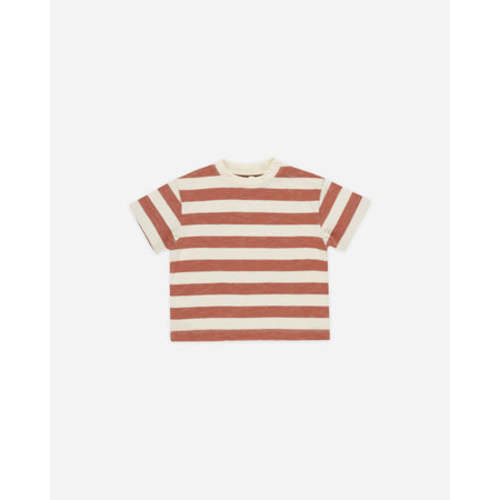 Relaxed Tee || Poppy Stripe