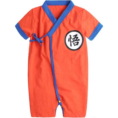PAUBOLI Baby Kimono Bodysuit Cotton Summer Romper Outfits