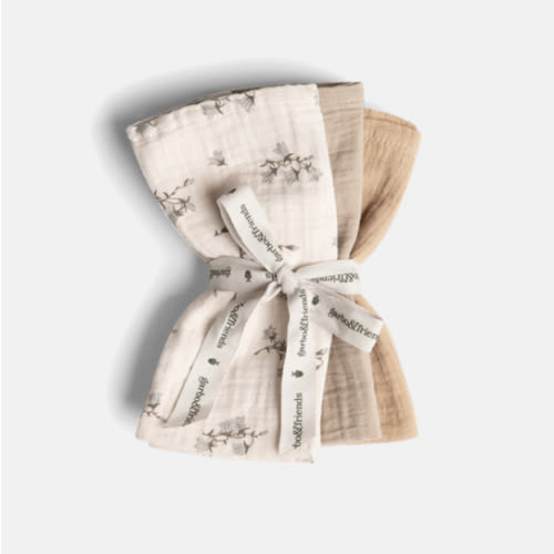 Muslin Burp Cloths 3 pcs