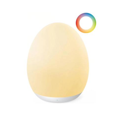 JolyWell Night Light for Kids, Baby Night Light with 7 Colors Changing Mode & Stepless Dimming, Nursery Night Light BPA Free,Rechargeable Egg Night Light for Breastfeeding 1h Timer & Touch Control