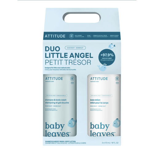 2-in-1 baby shampoo & body wash and body lotion set - EWG Verified® | ATTITUDE
