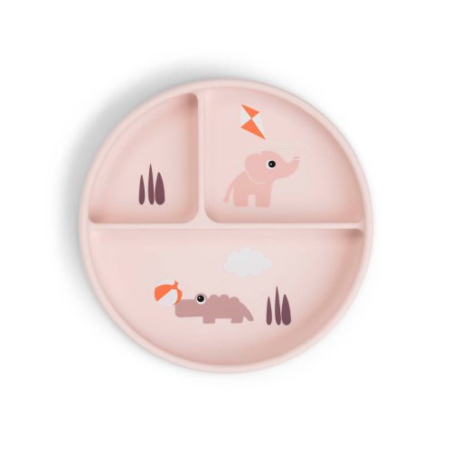 Plato compartimentado silicona Done by Deer con ventosa Tiny Farm · Done by Deer · El Corte Inglés