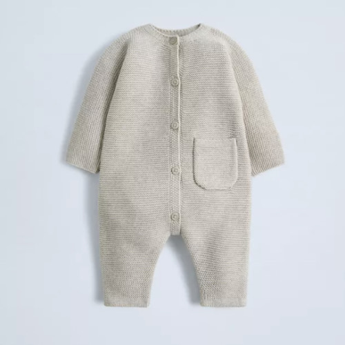 GARTER STITCH JUMPSUIT - Sand / Marl | ZARA United States