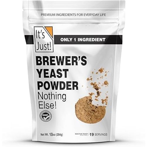 It's Just - Brewers Yeast Powder, Supports Lactation, Keto Baking, Sourdough Bread, Boost Mother's Milk, Make Lactation Cookies, 10oz