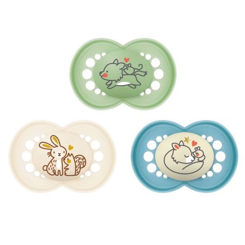 Mam Day/night Triple Pack 6+ Months - Blue/aqua 3ct