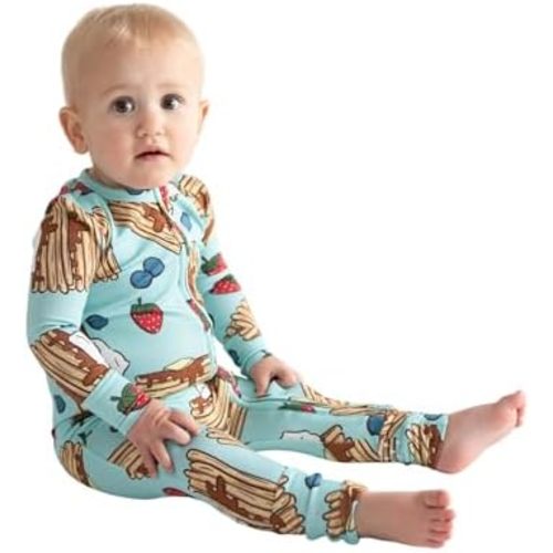 Posh Peanut Convertible Baby Sleepers - Boys Footless Baby Pajamas with 2 Way Zipper for Easy Diaper Changes