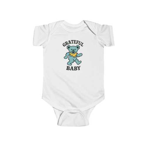 Grateful Dead Baby dancing bear Bodysuit | baby onesie, hippie tie dye style