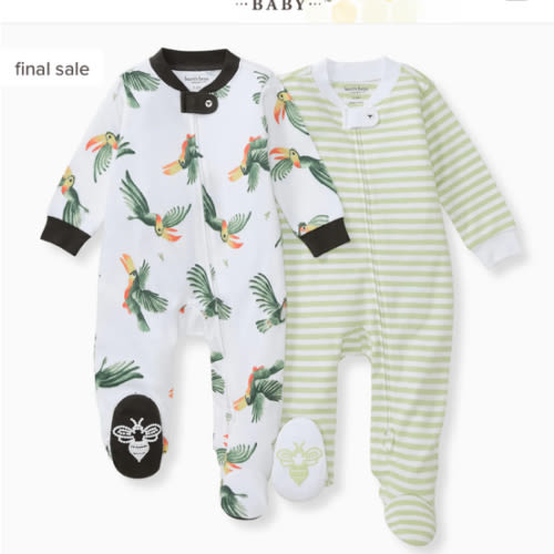 Toucan Organic Cotton Sleep & Play - 2 Pack – Burt's Bees Baby