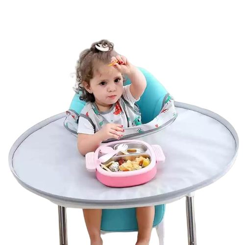 Baby Food Catcher Bib and Tray Set | High Chair Feeding Essentials | No-Mess Mealtime | Easy Cleanup for Babies & Toddlers