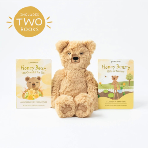 Honey Bear Stuffed Animal & Books on Gratitude | Slumberkins