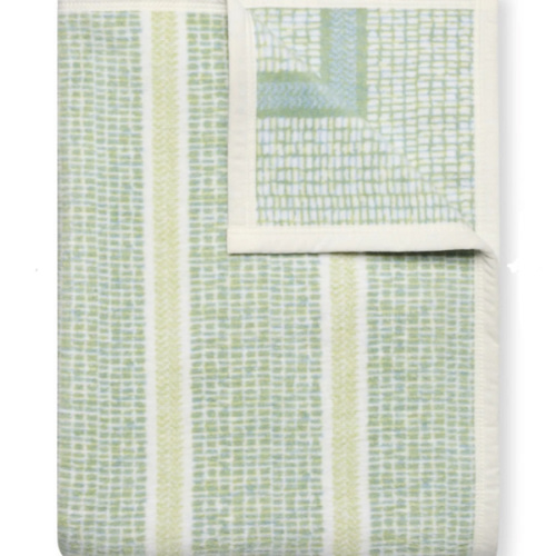 Chappy Wrap - Market Stripe Ocean Fog Blanket