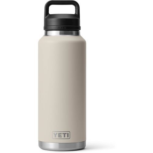 YETI Rambler 46 oz Bottle, Leakproof, Vacuum Insulated, Stainless Steel with Chug Cap, Cape Taupe