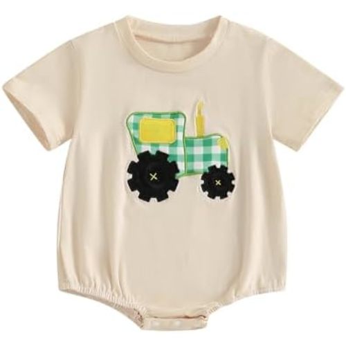Baby Boy Clothes Summer Baby Boy Bubble Romper Short Sleeve Jumpsuit One Piece Outfit Newborn Infant Clothing