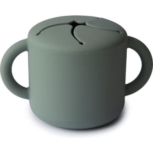 Mushie Silicone Snack Cup, Dried Thyme