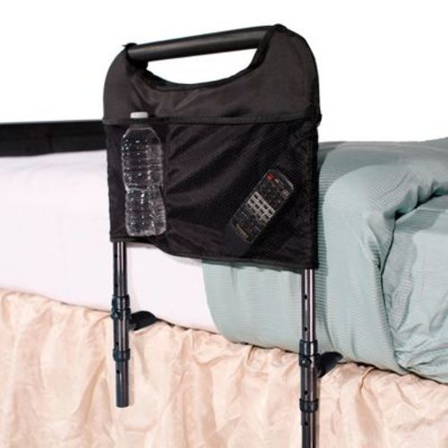 Able Life Bedside Safety Handle & Organizer Pouch for Seniors, Black