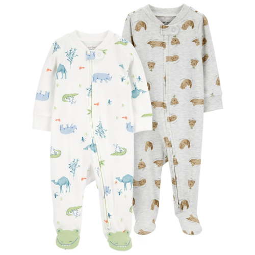 Carter's Child of Mine Baby Boy Sleep 'n Play, 2-Pack, Sizes Preemie-6/9 Months
