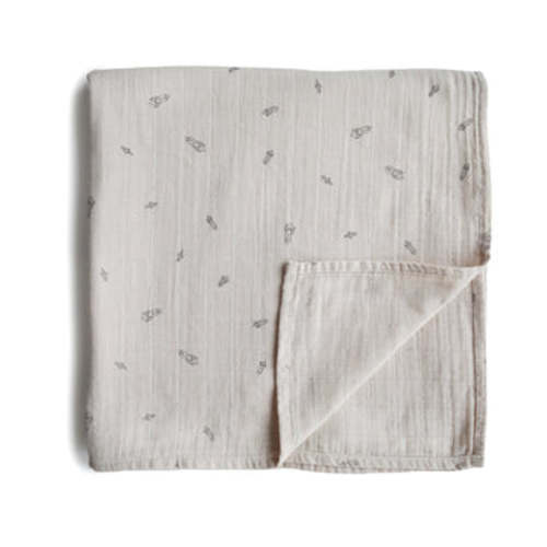 Organic Cotton Mushie Baby Muslin Swaddle Blanket
