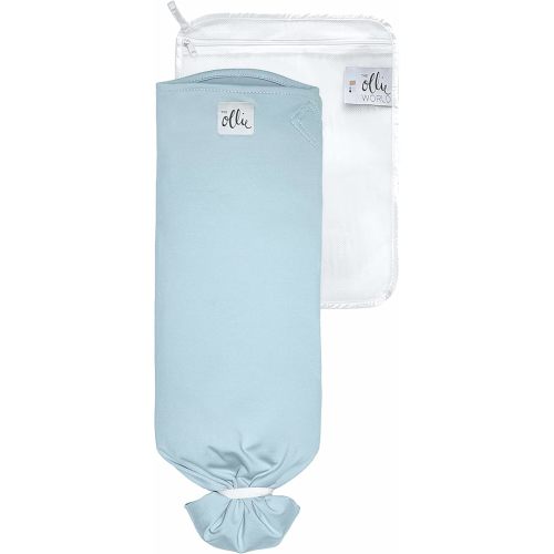 The Ollie Swaddle – Sleep Swaddle for Babies | Breathable, Moisture-Wicking Fabric to Prevent Overheating | Soft, Adjustable Fit | Ideal for Newborns & Infants (Sky)