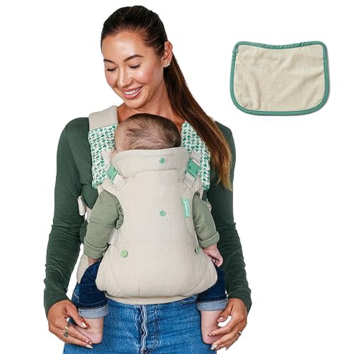 Infantino Flip Advanced 4-in-1 Carrier with Bib - Ergonomic, Convertible, face-in and face-Out Front and Back Carry for Newborns and Older Babies 8-32 lbs