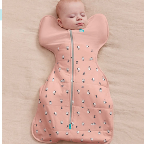 Swaddle Up™ 2.5 TOG Organic Cotton/Merino Wool Rose Lamb's Best Friend