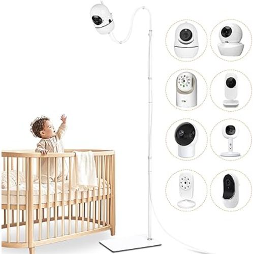 Baby Monitor Floor Stand Holder, Adjustable Baby Monitor Mount Compatible with HelloBaby, Infant Optics, Nanit Pro, Owlet, Babysense, Baby Ganibs, Bonoch, Universal Baby Camera Stand